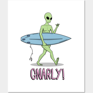 Gnarly Alien Posters and Art